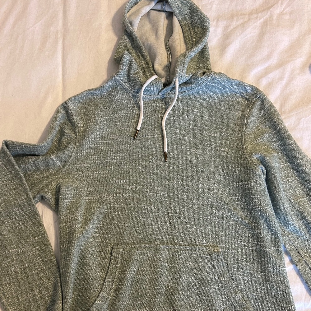 Even Tide Green Summer Long Sleeve Hoodie Medium Men's